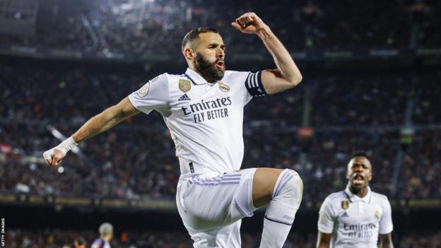 Barcelona 0-4 Real Madrid, Benzema hattutemppu
